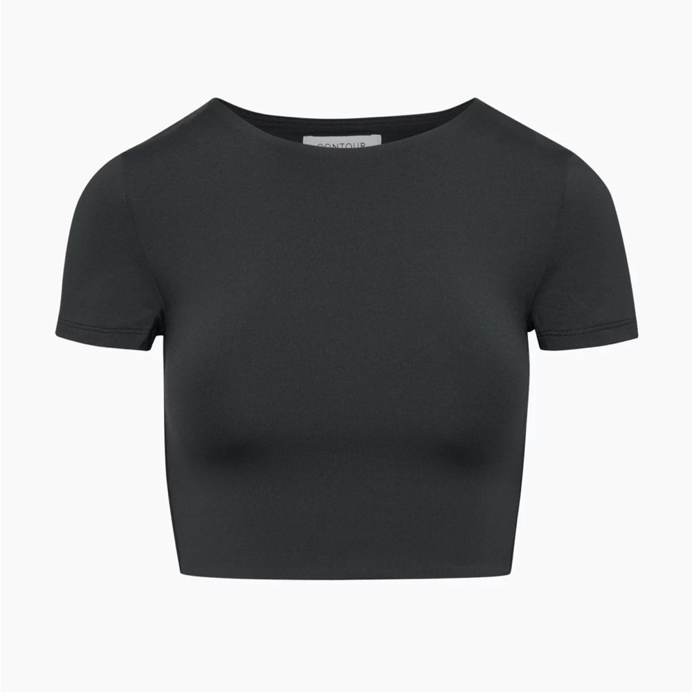 Aritzia Contour Black Crop Tee - XS